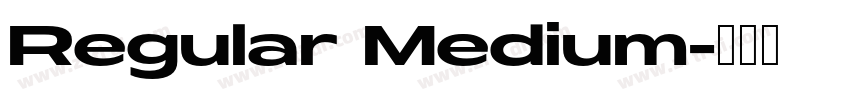 Regular Medium字体转换